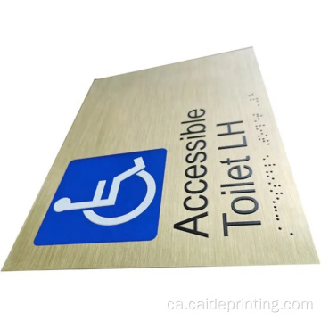 Número de porta de braille de metall a l&#39;engròs i placa de nom